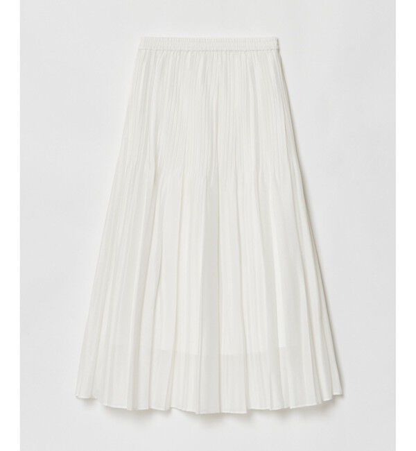 allureville「オーガンジーフェードプリーツスカート」|スカート|