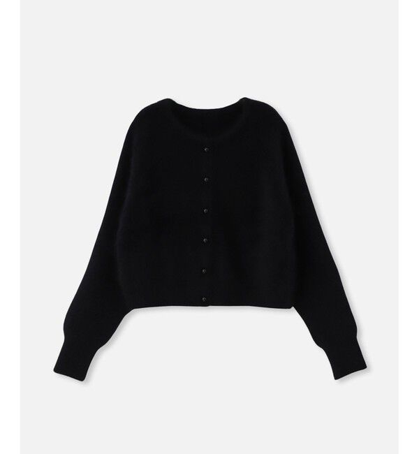 LOULOU WILLOUGHBY「【LOULOU WILLOUGHBY】クルーカーディガン」|カーディガン|ブラック