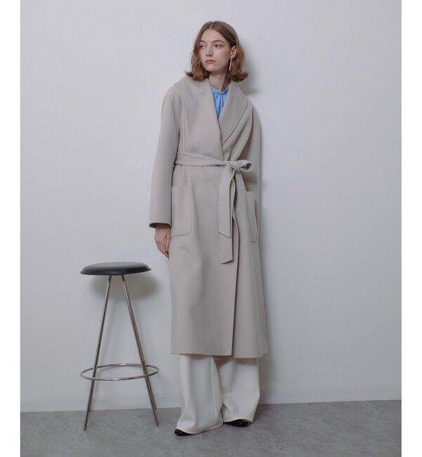 allureville「カシミヤ混リバービックショールコート」|その他|