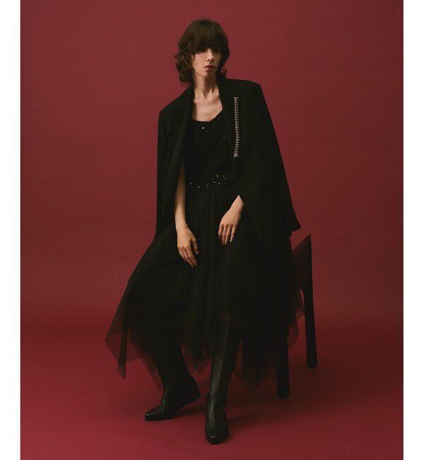 allureville「スパンコールモヘヤキャミ」|ベスト・ジレ|