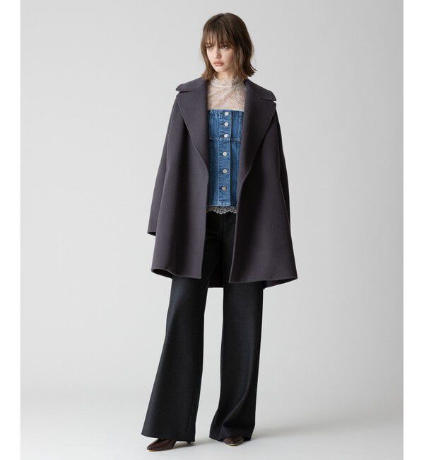 allureville「リバービッグカラーミドル丈コート」|その他|