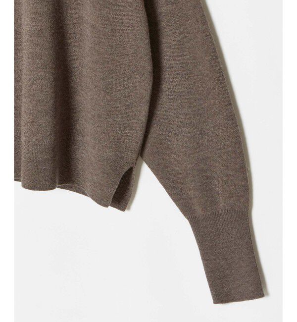 allureville「【セットアップ対応可能】ウールスムース2WAYネックプルオーバー」|ニット・セーター|