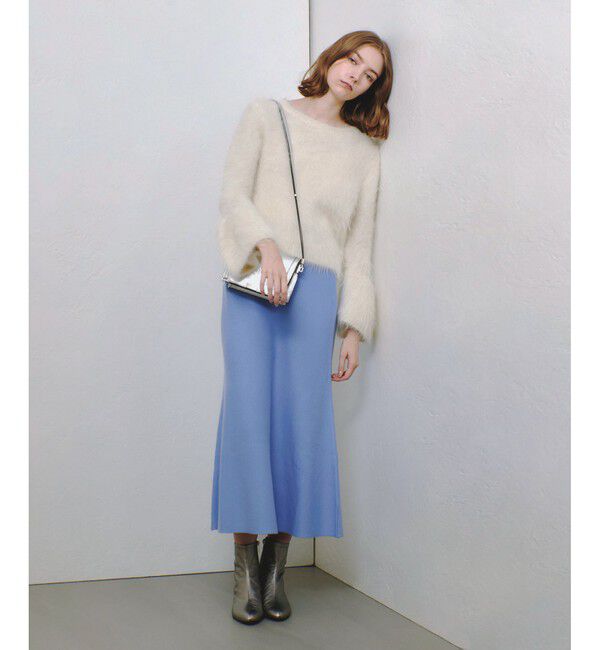 allureville「【セットアップ対応可能】ウール混Wフェイスナローマーメイドスカート」|スカート|