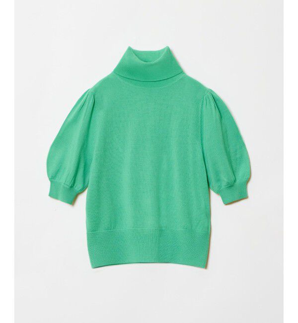 LOULOU WILLOUGHBY「【LOULOU WILLOUGHBY】タートルハーフスリーブプルオーバー」|ニット・セーター|