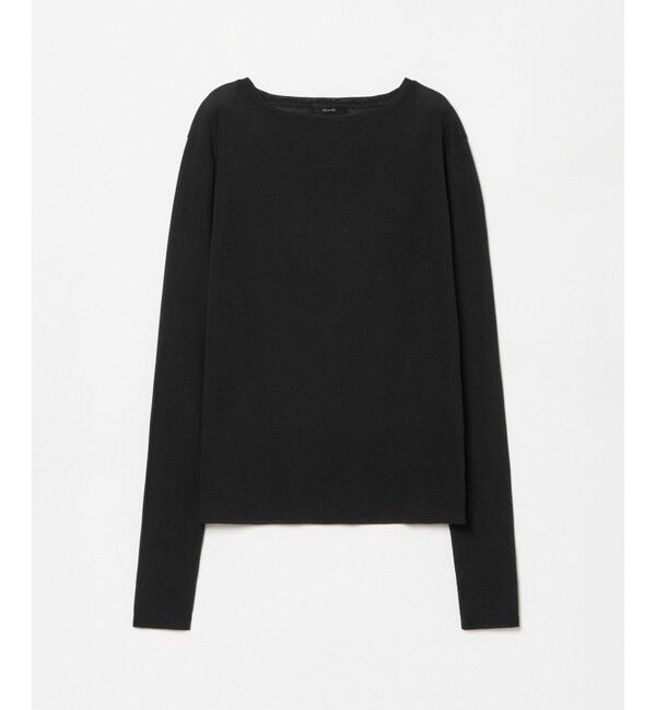 allureville「シアーフライスロングスリープルオーバー」|Tシャツ・カットソー|ブラック