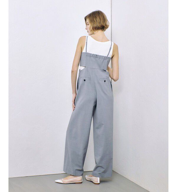 allureville「ストレッチトロサロペットパンツ」|オールインワン|