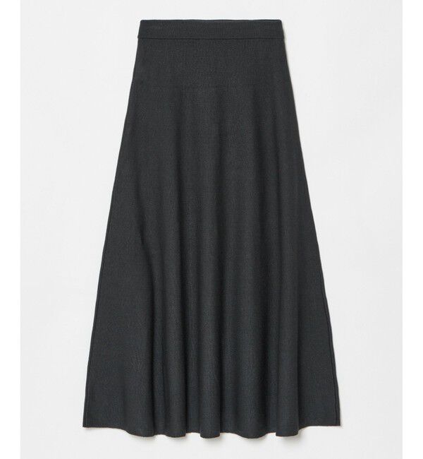 allureville「ハイゲージペーパーヤーンフレアスカート」|フレア|