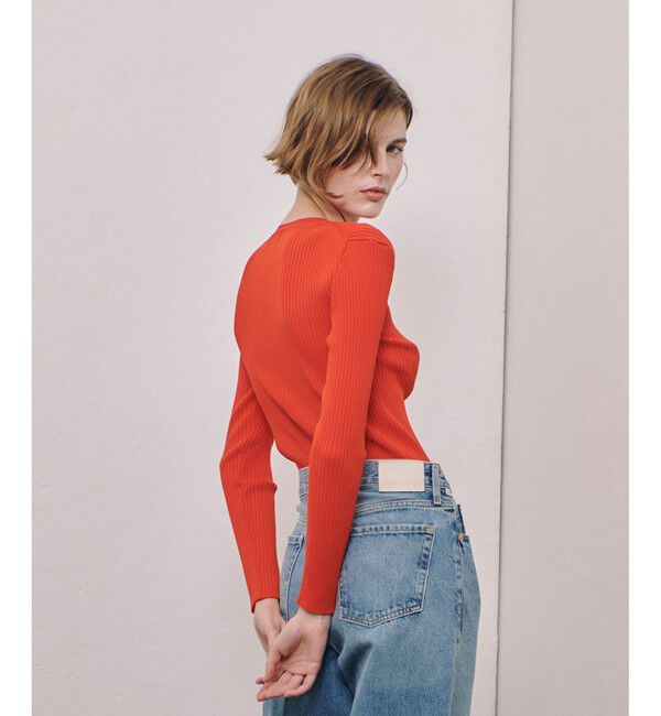 allureville「リブキリカエデザインプルオーバー」|ニット・セーター|