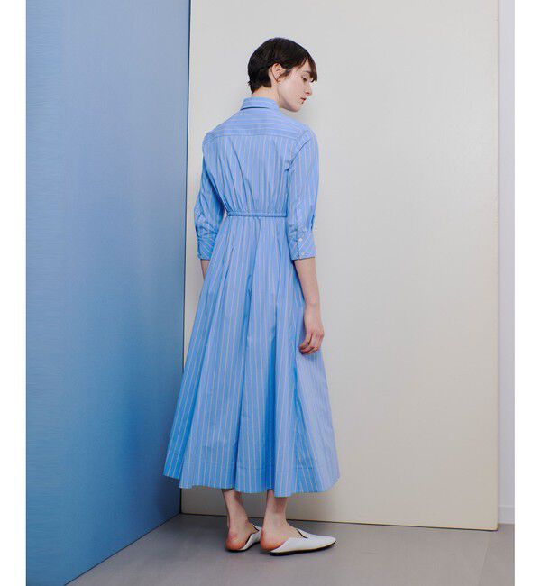 allureville「ピンストライプノットシャツワンピース」|ワンピース|