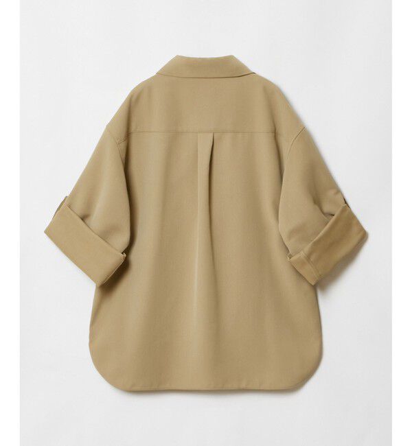 allureville「CRISPYカルゼターンバックシャツ」|シャツ・ブラウス|