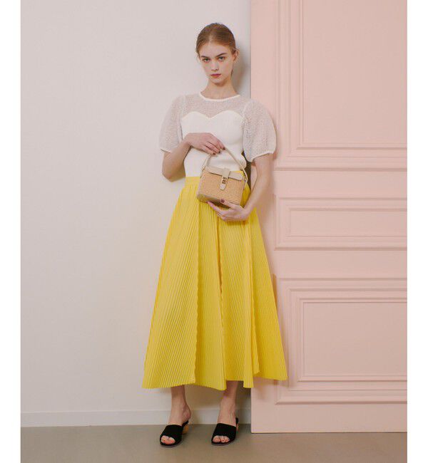 LOULOU WILLOUGHBY「【LOULOU WILLOUGHBY】ランダムアコーディオンプリーツスカート」|スカート|