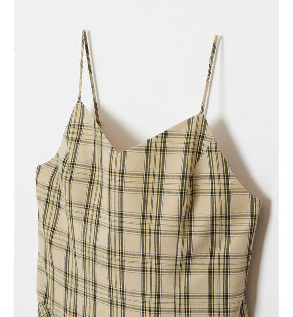allureville「チェックバックコンシャスキャミワンピース」|ワンピース|