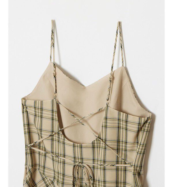 allureville「チェックバックコンシャスキャミワンピース」|ワンピース|