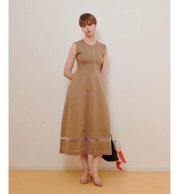 allureville「◇ウエストマークリブワンピース」|ワンピース|