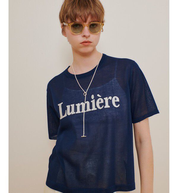 allureville「エンブロイダリーロゴニットＴ」|ニット・セーター|