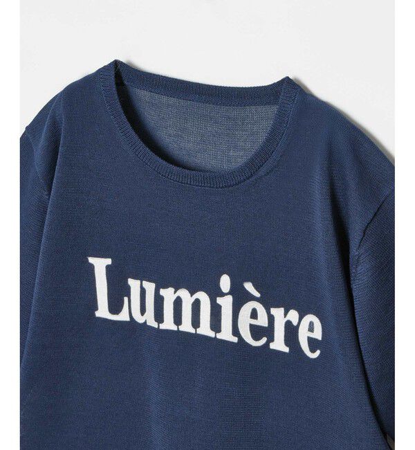 allureville「エンブロイダリーロゴニットＴ」|ニット・セーター|