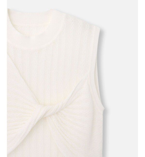 LOULOU WILLOUGHBY「【LOULOU WILLOUGHBY】シシュウツイストリブプルオーバー」|ニット・セーター|