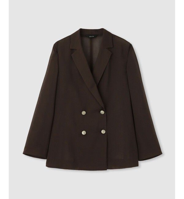 allureville「ワルツシアーオーガンジャケット」|その他|ブラウン