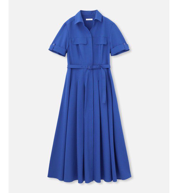 allureville「サッカースキッパーターンバックワンピース」|ワンピース|ブルー