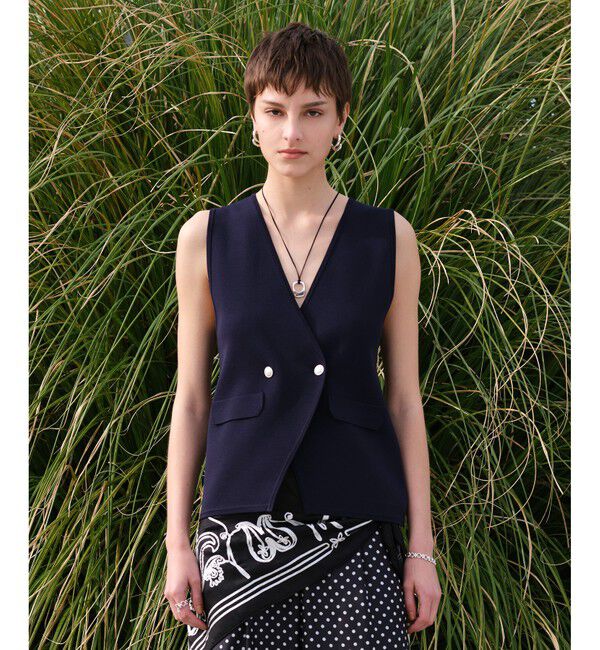 allureville「ミラノリブニットジレ」|ニット・セーター|