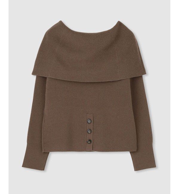 allureville「ビッグカラー2WAYネックプルオーバー」|ニット・セーター|