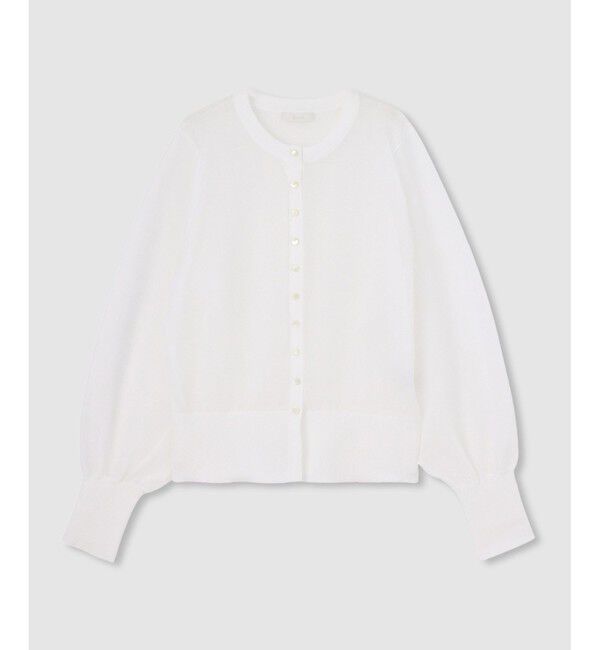 allureville「◇ シアーラミー混カーディガン」|カーディガン|オフホワイト