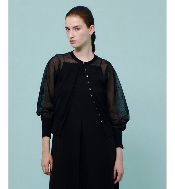 allureville「◇ シアーラミー混カーディガン」|カーディガン|