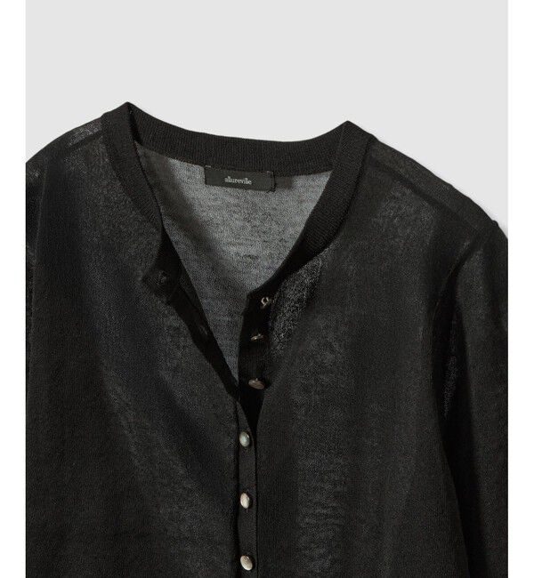 allureville「◇ シアーラミー混カーディガン」|カーディガン|