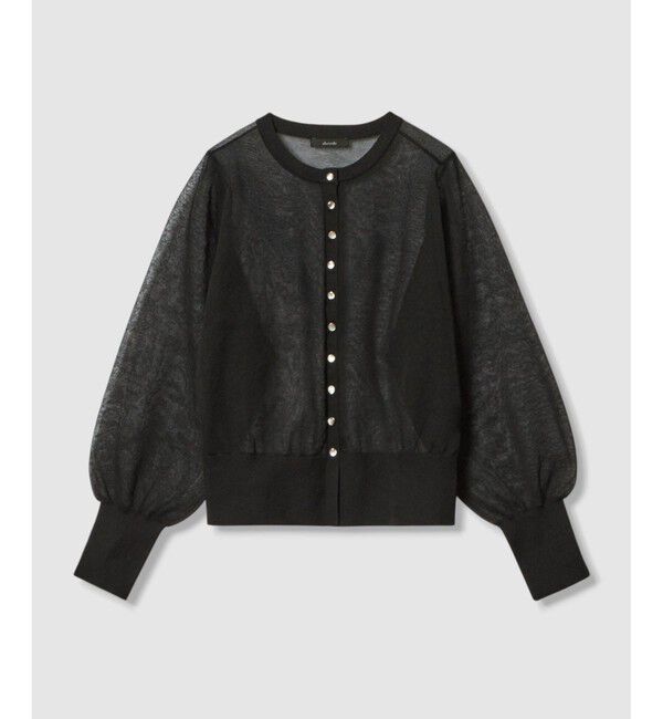 allureville「◇ シアーラミー混カーディガン」|カーディガン|