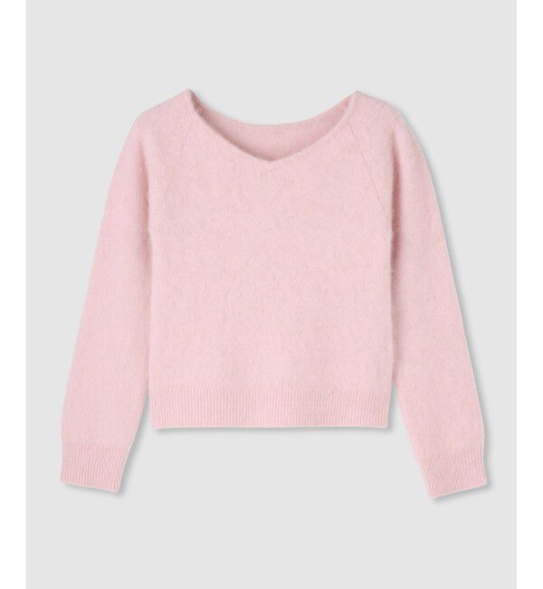 LOULOU WILLOUGHBY「【LOULOU WILLOUGHBY】カシミヤブレンドファー加工プルオーバー」|ニット・セーター|