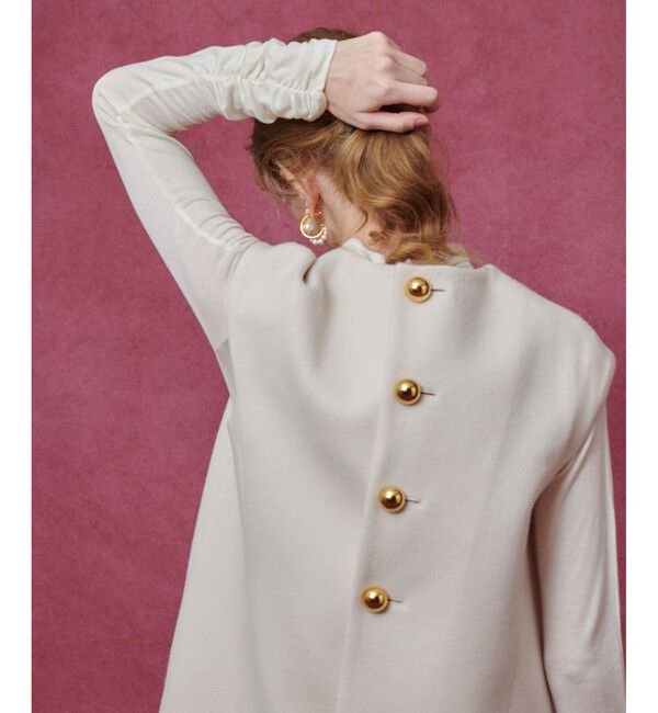 LOULOU WILLOUGHBY「【LOULOU WILLOUGHBY】ビーバーステンカラーワンピース」|ワンピース|