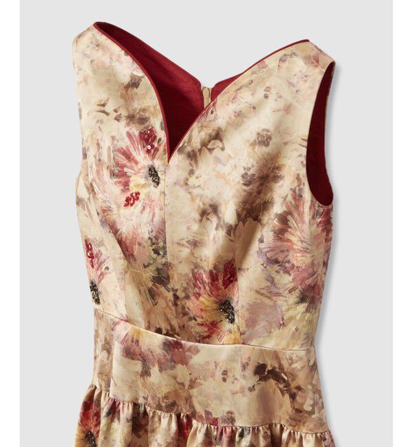 LOULOU WILLOUGHBY「【LOULOU WILLOUGHBY】BHARAT SILK ハートネックワンピース」|ワンピース|