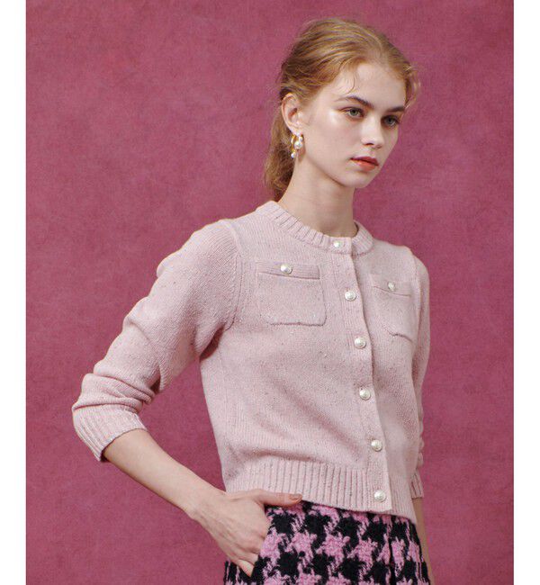 LOULOU WILLOUGHBY「【LOULOU WILLOUGHBY】GRAINYラメカーディガン」|カーディガン|