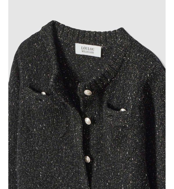 LOULOU WILLOUGHBY「【LOULOU WILLOUGHBY】GRAINYラメカーディガン」|カーディガン|