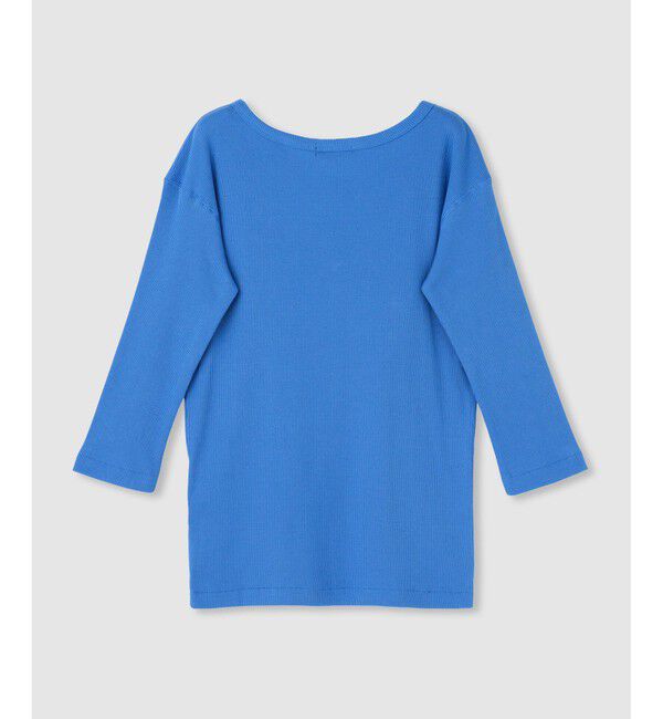 allureville「テレコ3/4スリーブボートネックプルオーバー」|Tシャツ・カットソー|