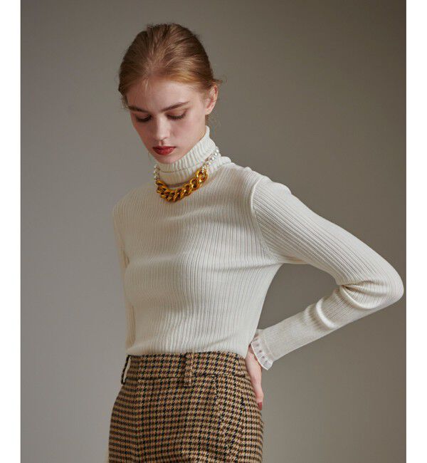 LOULOU WILLOUGHBY「【LOULOU WILLOUGHBY】ハーフチューブラータートルプルオーバー」|ニット・セーター|