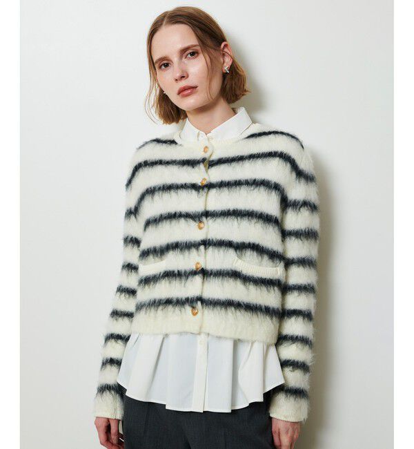 allureville「シャギーニットカーディガン」|カーディガン|