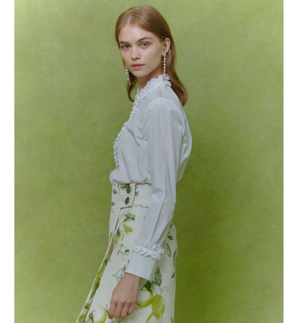 LOULOU WILLOUGHBY「【LOULOU WILLOUGHBY】テクニカルギャザーブラウス」|シャツ・ブラウス|