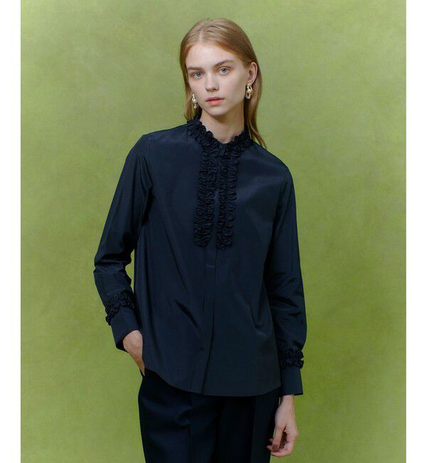 LOULOU WILLOUGHBY「【LOULOU WILLOUGHBY】テクニカルギャザーブラウス」|シャツ・ブラウス|