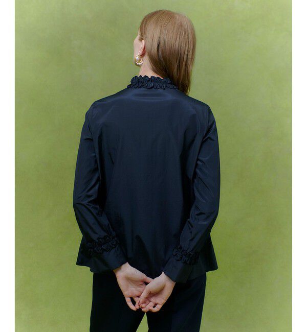 LOULOU WILLOUGHBY「【LOULOU WILLOUGHBY】テクニカルギャザーブラウス」|シャツ・ブラウス|