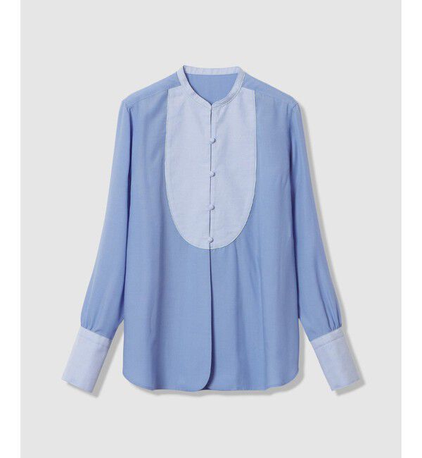 allureville「ボイルブザムシャツ」|シャツ・ブラウス|サックス