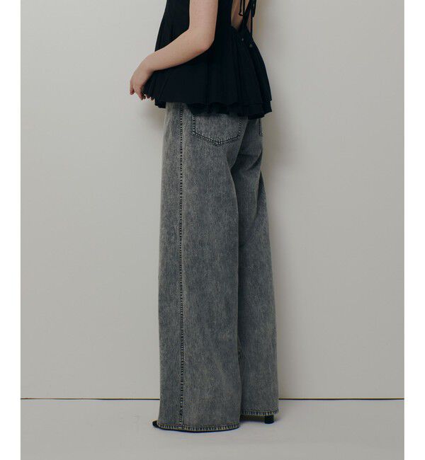 allureville「【ATELIER Line】デニムバギーパンツ」|デニム|