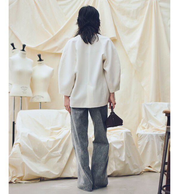 allureville「【ATELIER Line】デニムバギーパンツ」|デニム|