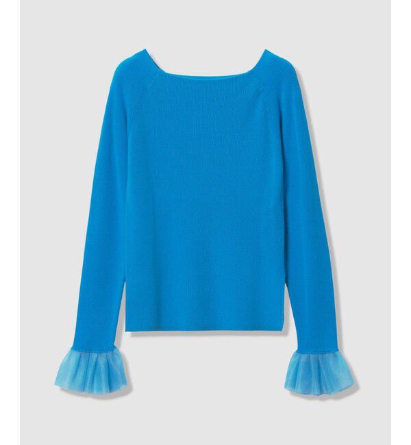 allureville「2WAYネックフリルカフプルオーバー」|ニット・セーター|