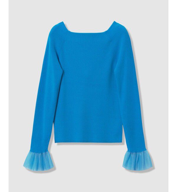 allureville「2WAYネックフリルカフプルオーバー」|ニット・セーター|