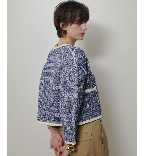 allureville「リバーシブルツイードカーディガン」|カーディガン|