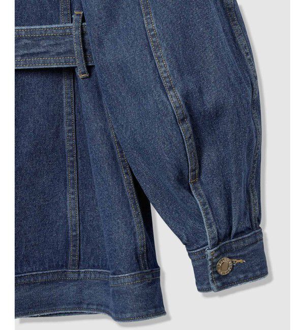 LOULOU WILLOUGHBY「【LOULOU WILLOUGHBY】カーブスリーブデニムジャケット」|デニムジャケット|