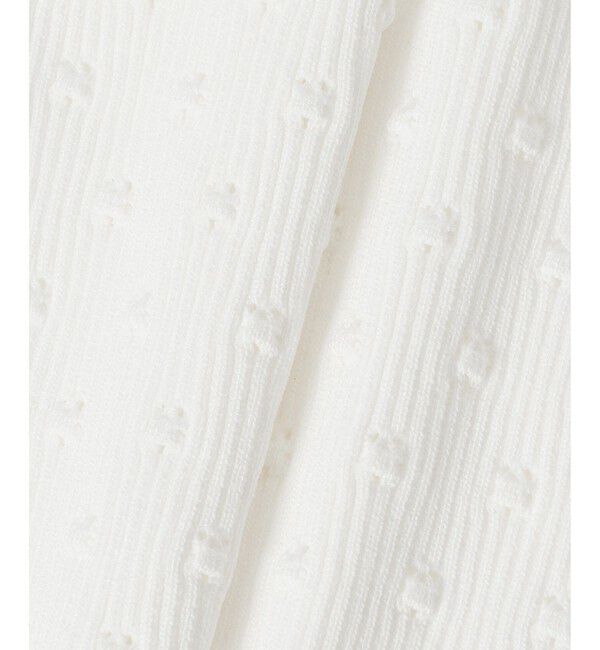 LOULOU WILLOUGHBY「【LOULOU WILLOUGHBY】アイレット半袖カーディガン」|カーディガン|