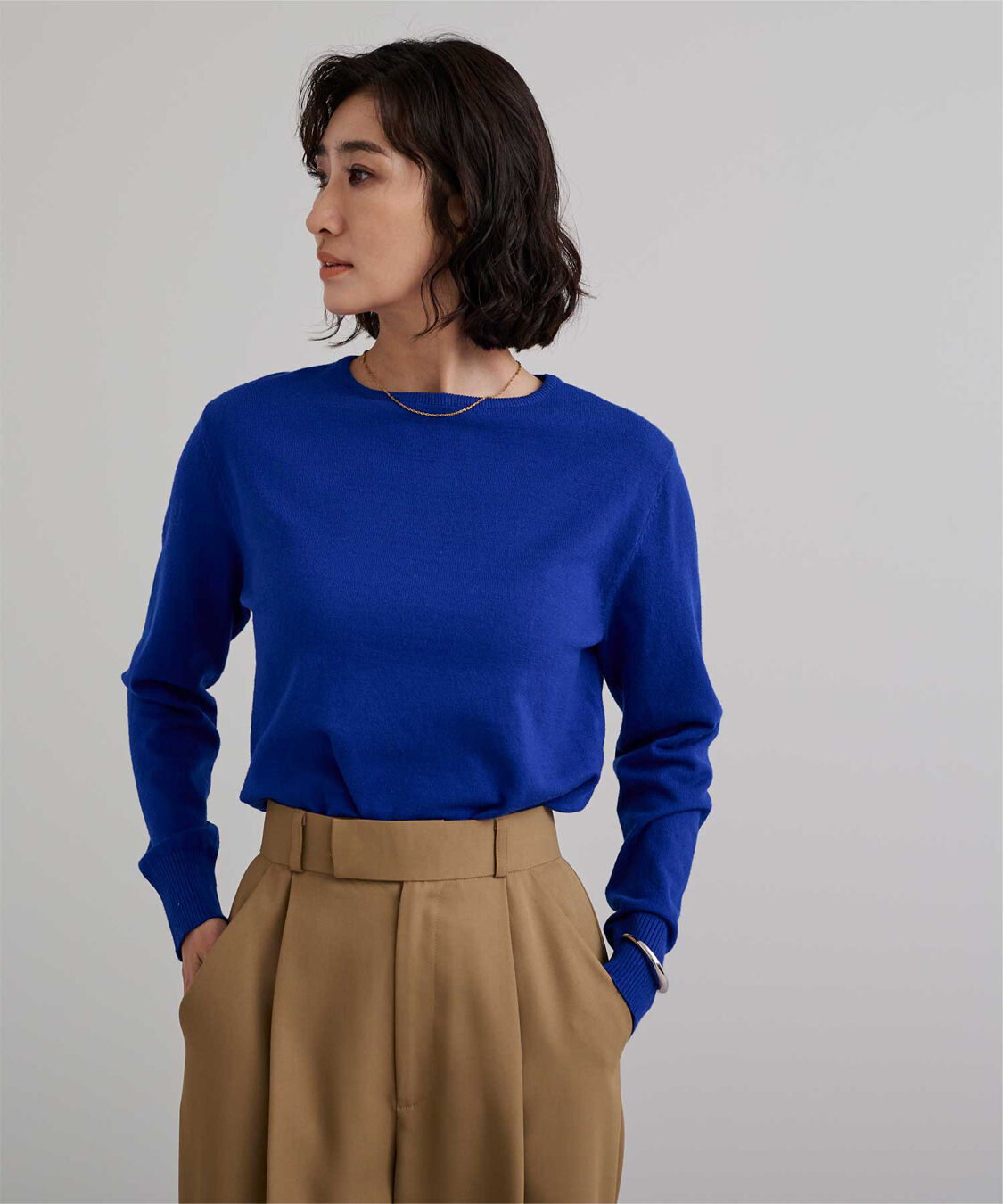 ur's「カシミヤタッチクルーネックニットトップス」|ニット・セーター|