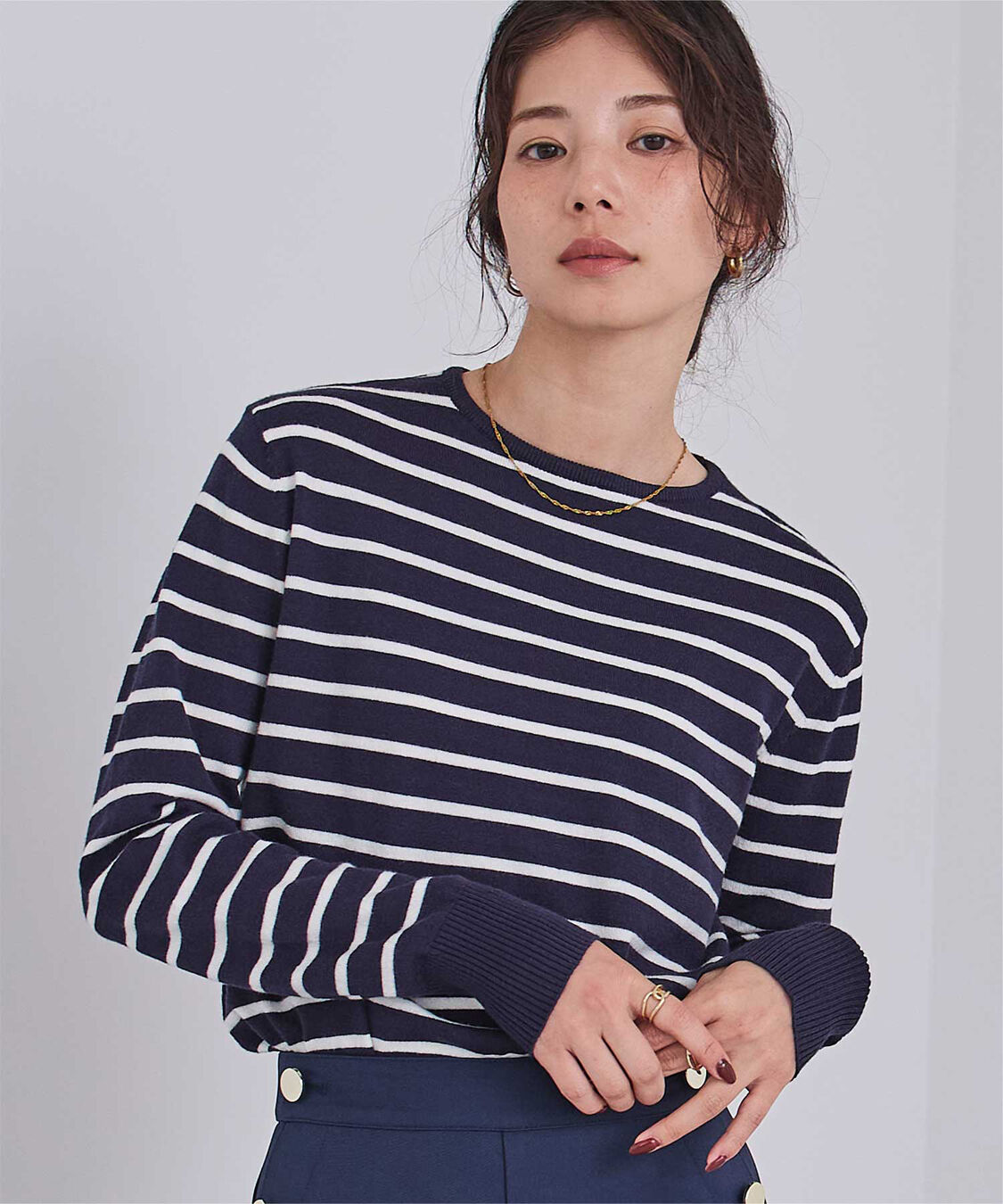 ur's「カシミヤタッチクルーネックニットトップス」|ニット・セーター|